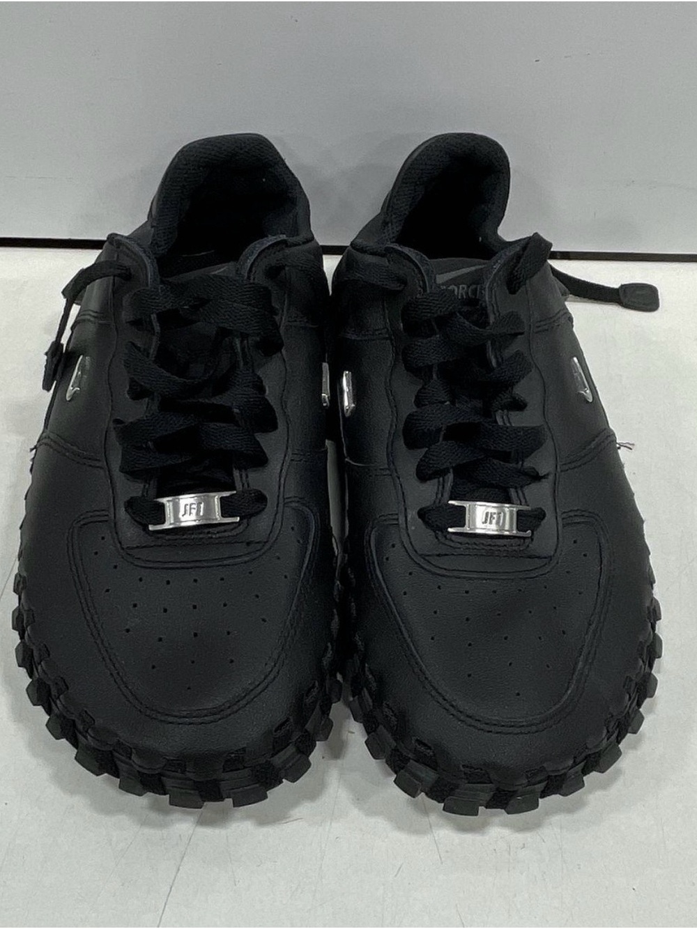 Jacquemus x Nike JForce1 Black Chunky Lug-Sole Women's Sneakers